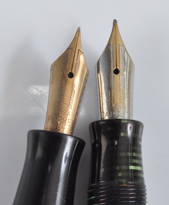 Lot 2 - Two Parker Vacuumatic fountain pens, being...