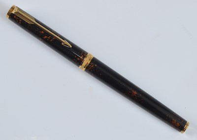 Lot 54 - A Parker Premier Chinese Laque fountain pen,...