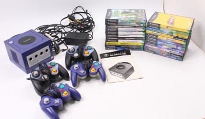Lot 1907 - A Nintendo Gamecube console with an...