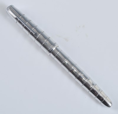 Lot 33 - A Parker 51 Aluminium Bamboo fountain pen by...