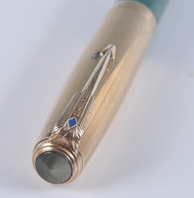 Lot 36 - A Parker 51 double jewelled fountain pen, in...