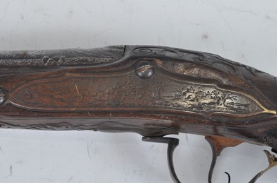 Lot 88 - A 19th century pistol, having a 34cm sighted...