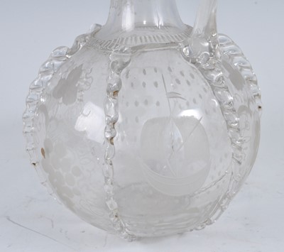 Lot 1042 - A circa 1790 Dutch glass carafe, the...