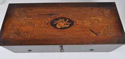 Lot 1253 - Nicole Freres - a Swiss rosewood and floral...