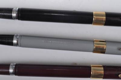 Lot 87 - Three Sheaffer Snorkel fountain pens, in grey,...