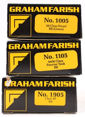 Lot 465 - A Graham Farish N gauge boxed locomotive group,...