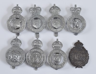 Lot 246 - A collection of assorted police helmet plates...