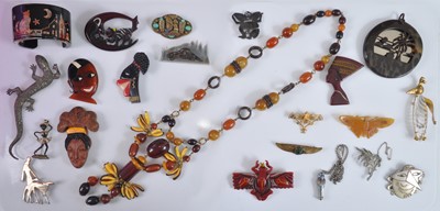 Lot 2635 - A collection of costume jewellery, to include...