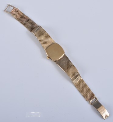 Lot 2618 - A lady's vintage Omega 9ct gold cased bracelet...