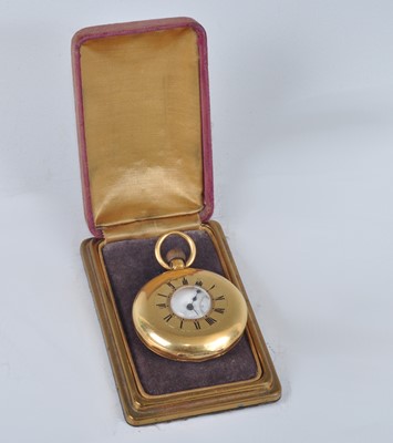 Lot 1217 - An early 20th century Swiss gent's 18ct gold...