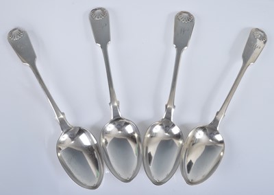Lot 1075 - A set of four early Victorian silver...