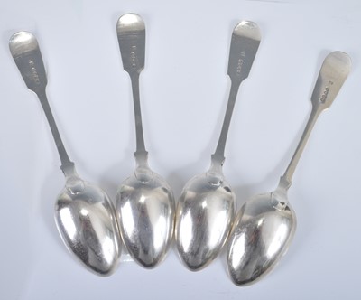 Lot 1075 - A set of four early Victorian silver...