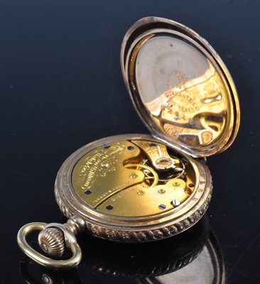 Lot 2691 - A Waltham lady's 14ct gold plated full hunter...