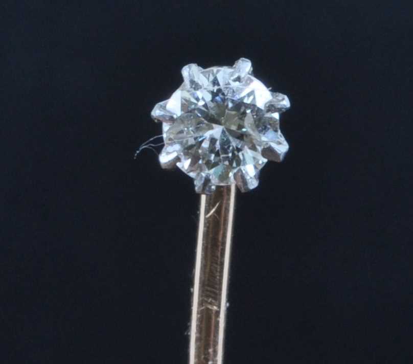 Lot 2696 - An early 20th century yellow metal diamond set...