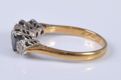 Lot 2693 - An Edwardian style 18ct gold, sapphire and...