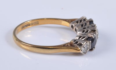 Lot 2693 - An Edwardian style 18ct gold, sapphire and...