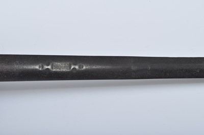Lot 92 - A George III Naval dirk, the flattened oval...