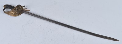 Lot 10 - An 1822? pattern Naval sword, having a...