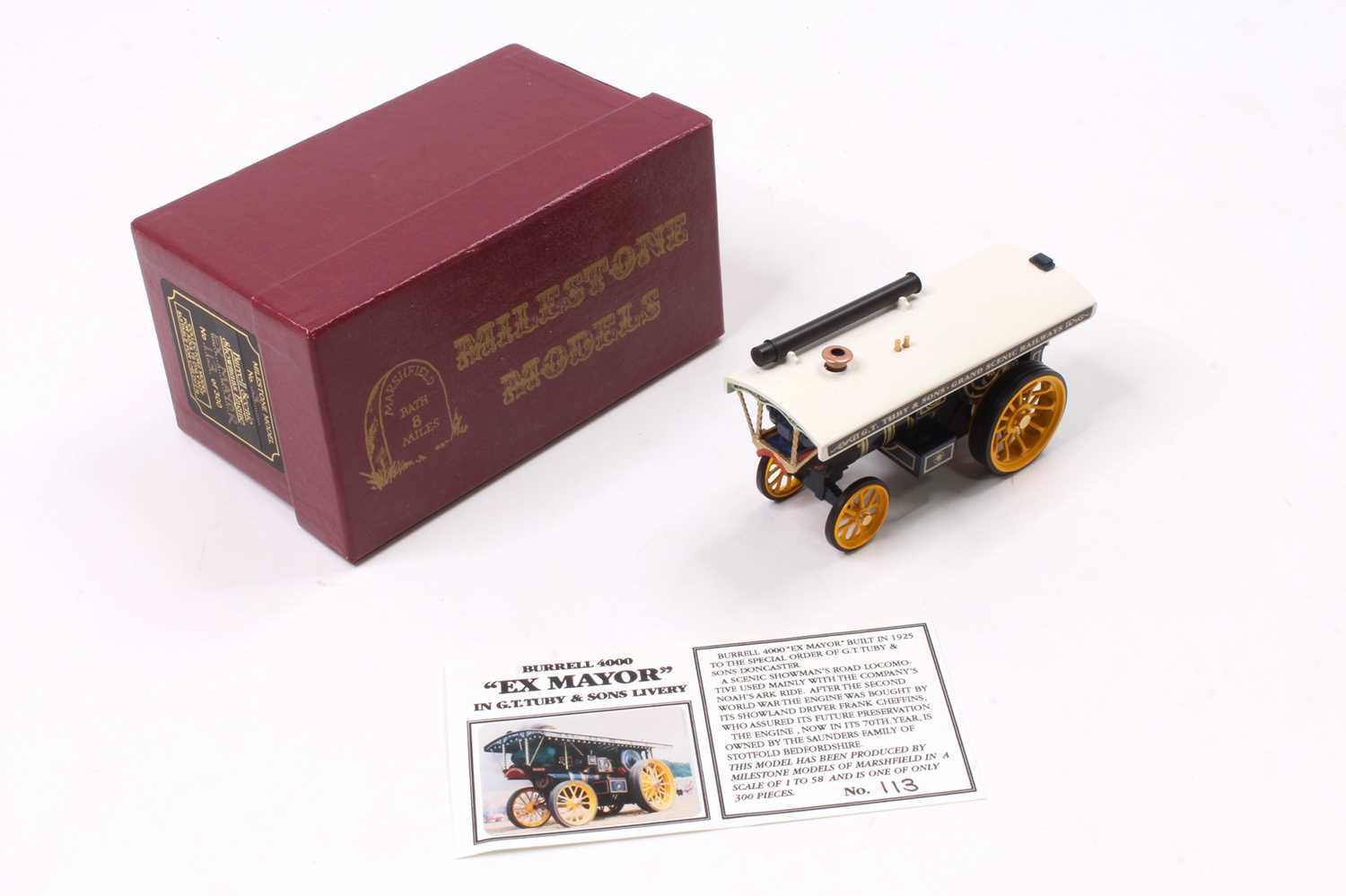 Lot 844 - Milestone Models 1/58th scale white metal...