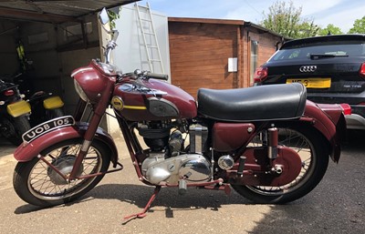Lot A 1956 Ariel NH 350cc Red Hunter motorcycle...