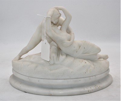 Lot 4 - After Anthonio Canova (1755-1822). a carved...