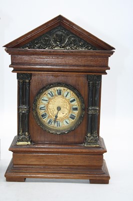 Lot 6 - A late 19th century continental oak cased...