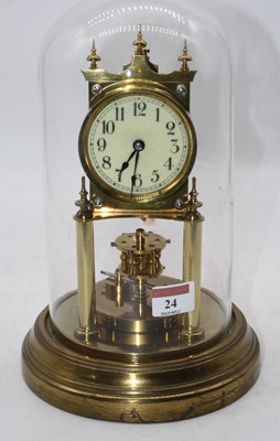 Lot 24 - A 20th century lacquered brass anniversary...