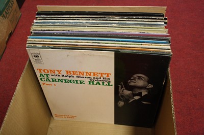 Lot 56 - A box of assorted LPs, to include Elton John -...