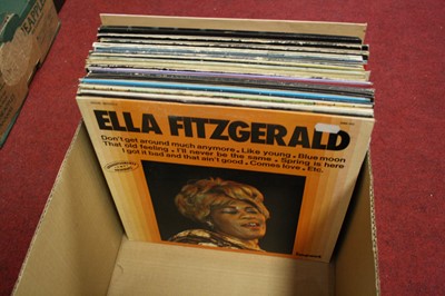 Lot 56 - A box of assorted LPs, to include Elton John -...