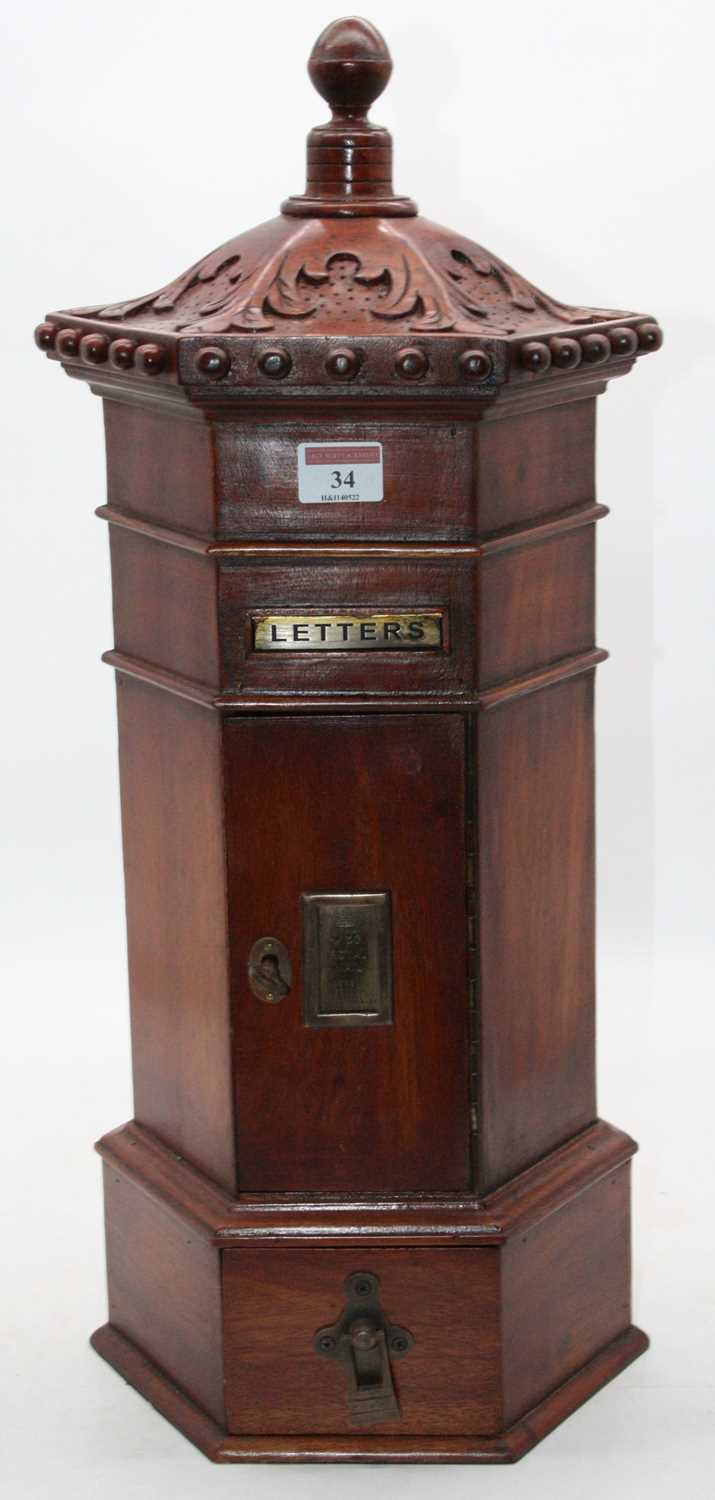 Lot 34 - A Victorian style country house type pillarbox...