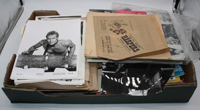 Lot 36 - A box of miscellaneous entertainment related...
