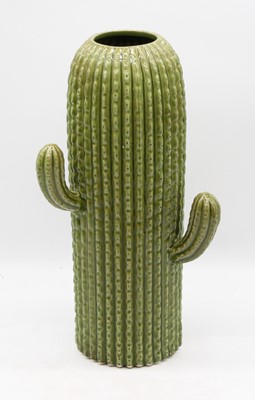 Lot 70 - A modern green glazed vase in the form of a...