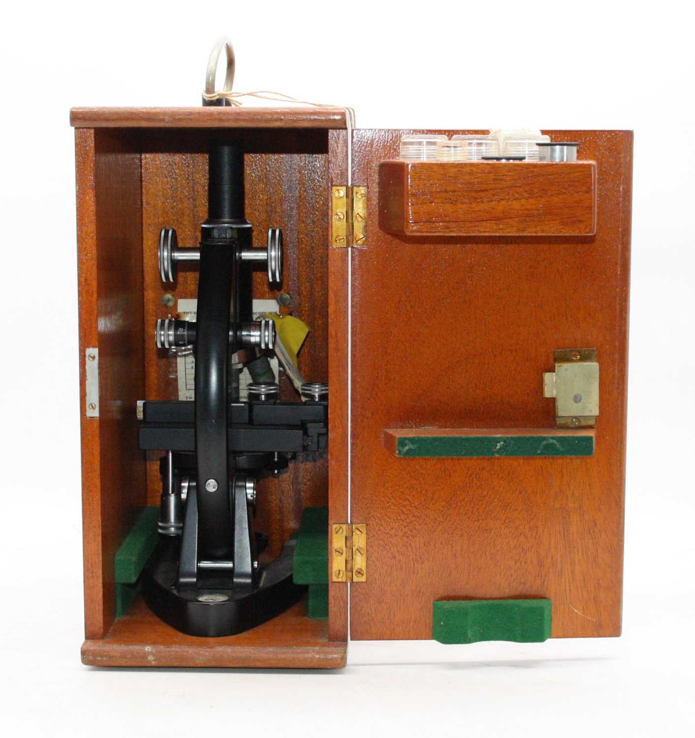 Lot 95 - A 20th century student's monocular microscope,...