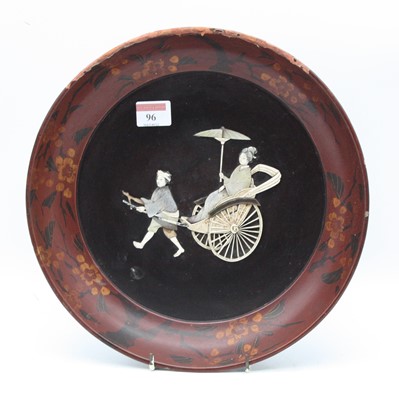 Lot 96 - A Japanese late Meiji period lacquered bowl,...