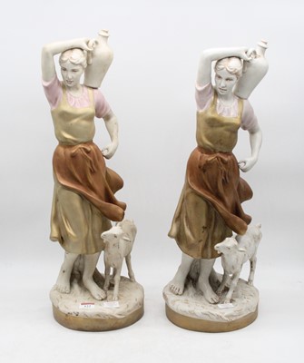 Lot 122 - A pair of large early 20th century Royal Dux...