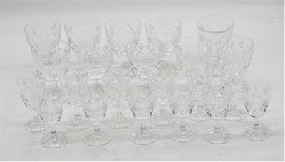 Lot 125 - A small collection of Webb cut crystal glassware