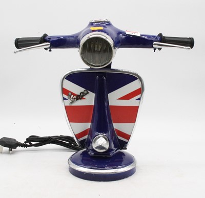 Lot 143 - A modern table lamp in the form of a Vespa...