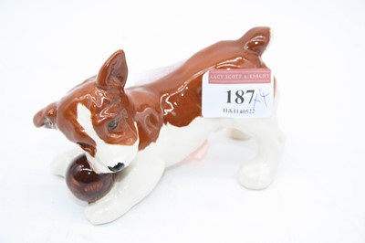 Lot 187 - A Beswick model of a dog, h.6.5cm; together...
