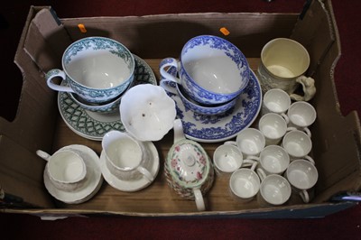 Lot 160 - A box of miscellaneous china to include Spode...