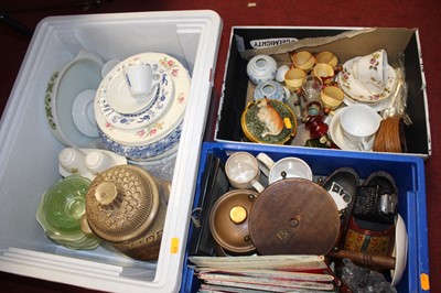 Lot 163 - Three boxes of miscellaneous items to include...