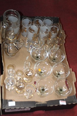Lot 169 - Three boxes of miscellaneous glassware to...