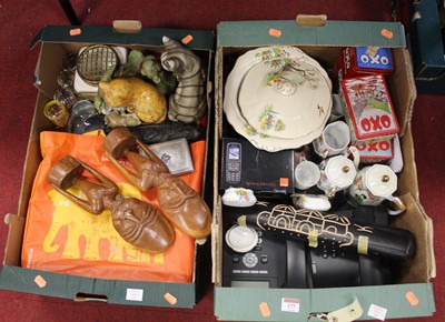 Lot 177 - Two boxes of miscellaneous items to include a...