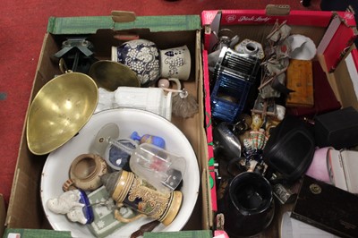Lot 181 - Two boxes of miscellaneous items to include...