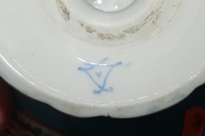 Lot 217 - A 19th century continental porcelain comport,...