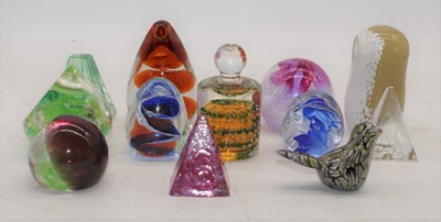 Lot 245 - A collection of 13 various glass paperweights
