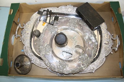 Lot 284 - A collection of silver and silver plated wares,...