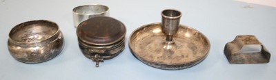 Lot 284 - A collection of silver and silver plated wares,...