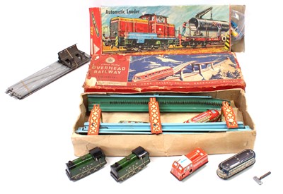 Lot 620 - Three tinplate automatic railway toys: Chad...