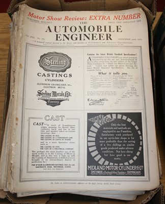 Lot 1511 - The Automobile Engineer magazines, circa 1920s...