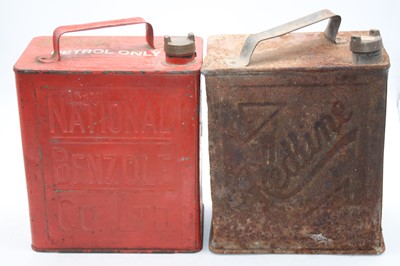 Lot 1502 - A National Benzole Co. Ltd two-gallon petrol...